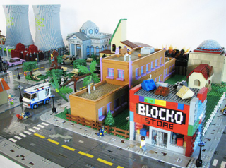 Illustration for article titled The Simpsons' Springfield Made Entirely Out Of Legos!